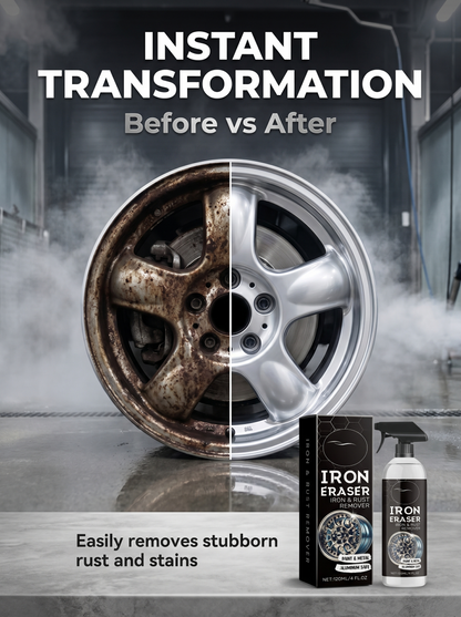 🔥Buy One Get One Free🔥Limited 50% Off🔥No-rinse Rust Remover SprayQuickly eliminate stains and restore metal shine in seconds