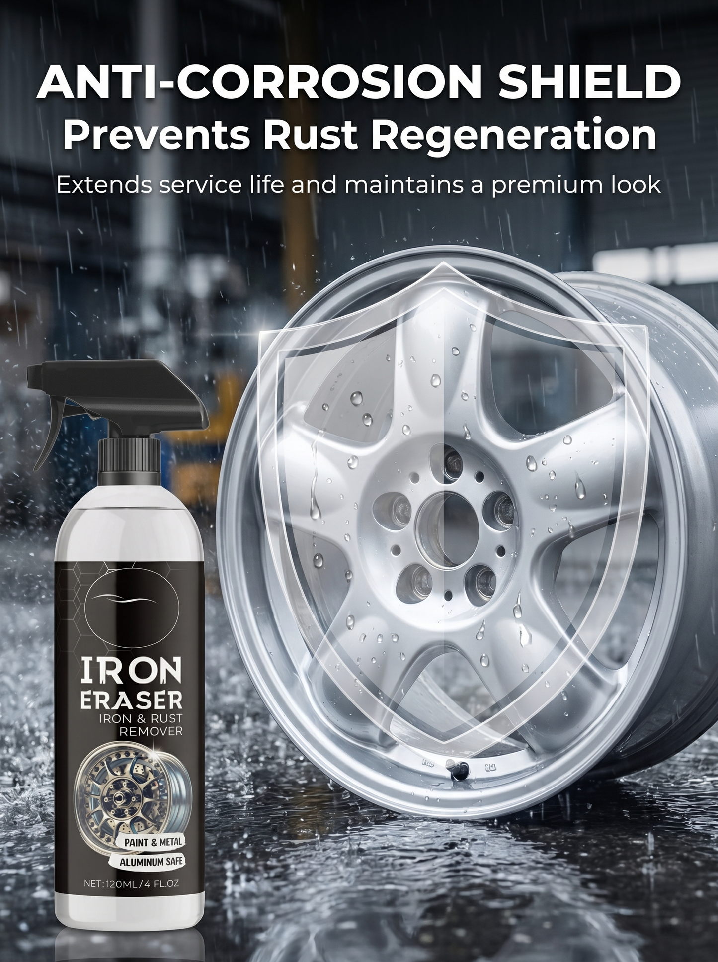 🔥Buy One Get One Free🔥Limited 50% Off🔥No-rinse Rust Remover SprayQuickly eliminate stains and restore metal shine in seconds