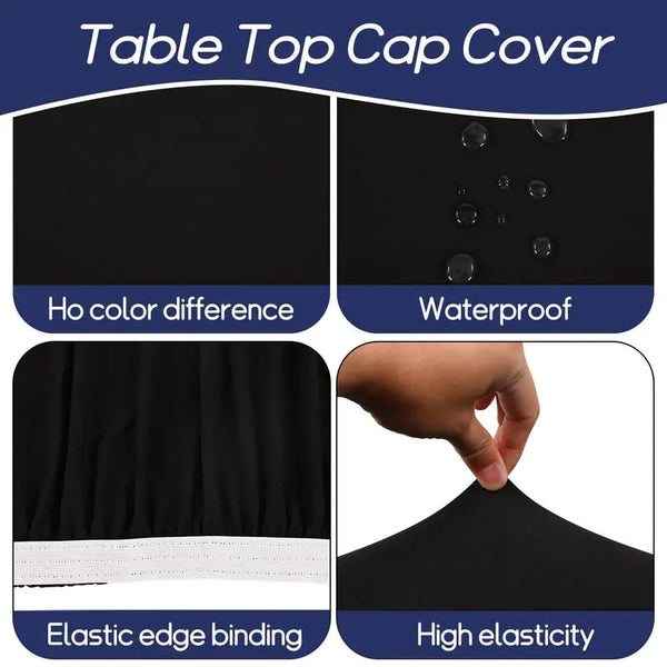 🍖Stretch Fabric Table Top Cap Cover – Waterproof & Reusable