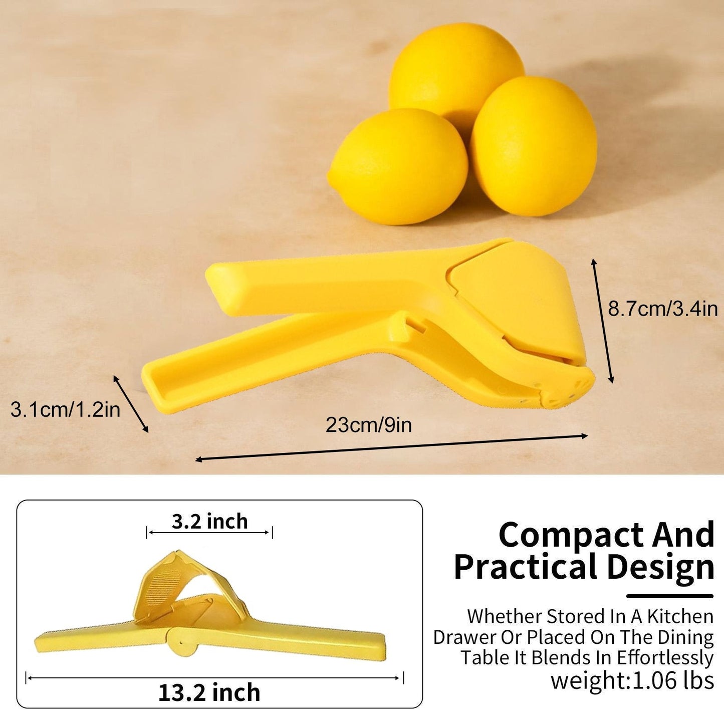 Citrus Squeezer | Stainless Steel or PP🍋
