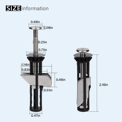 2 Pcs Heavy Duty Toilet Seat Fastener Bolt kit