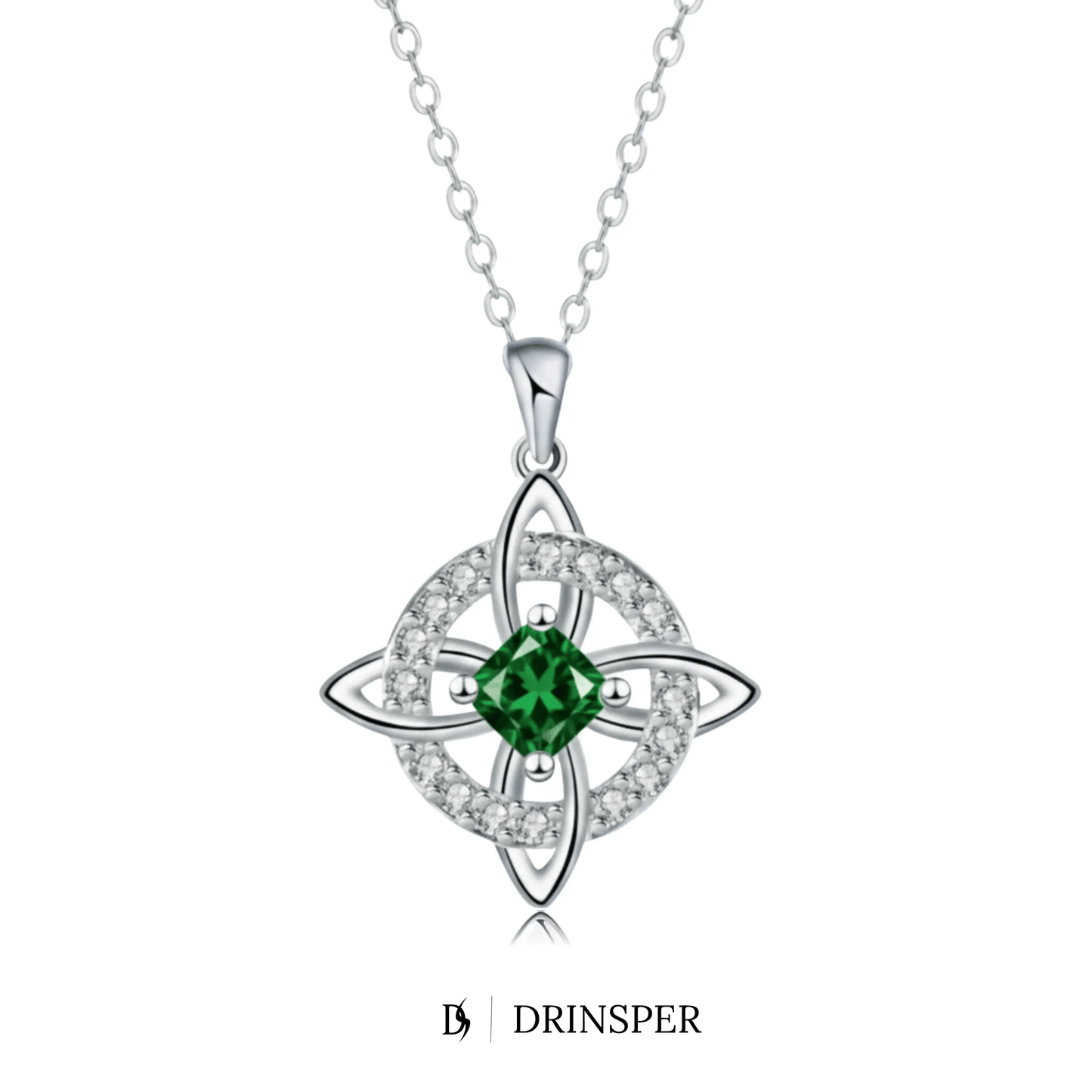 Mystical Birthstone Witches Knot Necklace – Natural Crystal🔮💞Protect Your Loved Ones