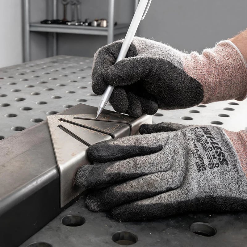 Heavy-Duty Metalworking Miter Square for Tubing Layout