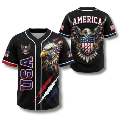 🦅USA 250th Anniversary All-Over Print Patriotic Baseball Jersey