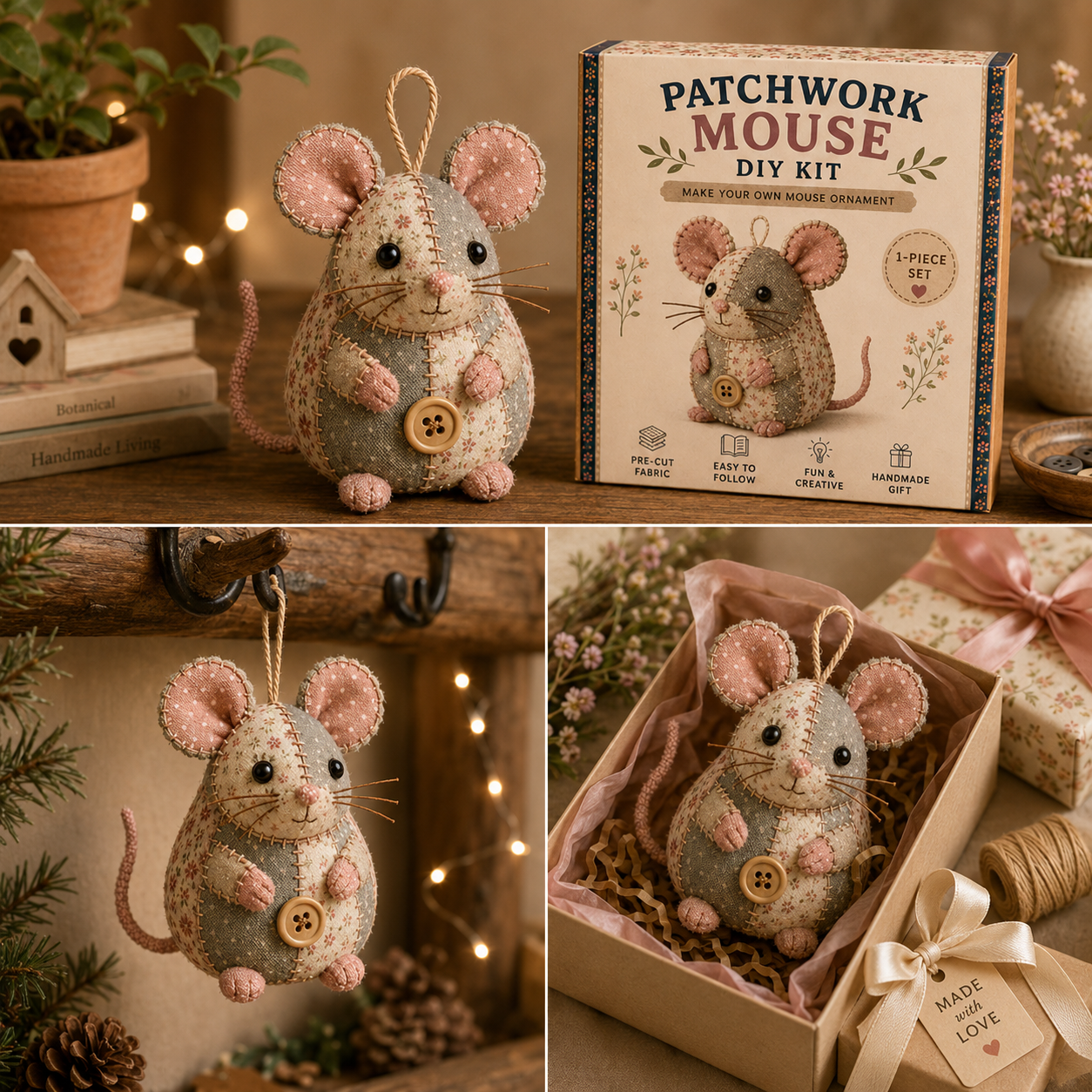 🔥2026 Hot Sale - 🐭🧵 Patchwork Mouse DIY Kit