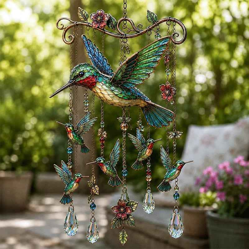🔥 Last Day 50% OFF 🐦 Graceful Hummingbird Wind Chime 🎐 Add Beauty to Every Breeze