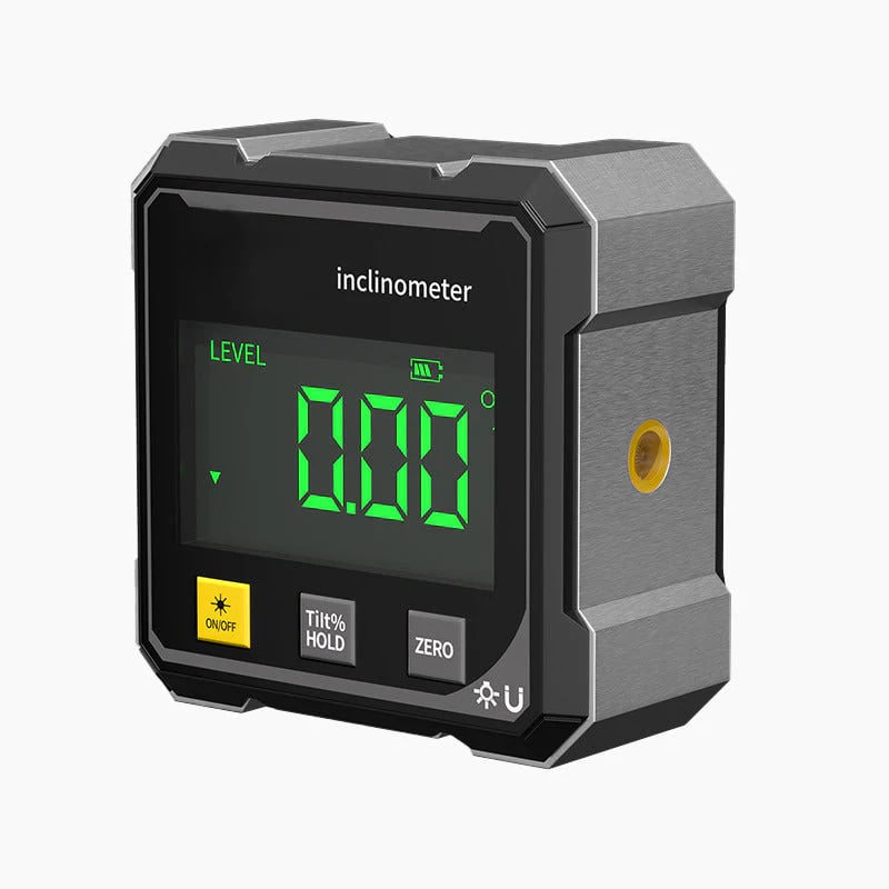🧲📐 4-Side Magnetic Digital Angle Gauge with Laser