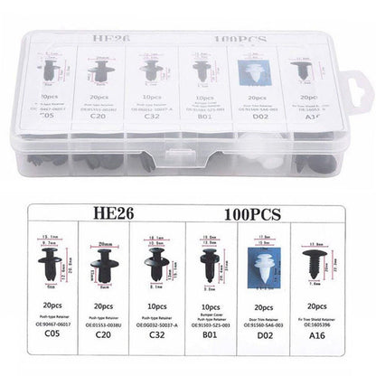🔧🚗 630PCS Car Fastener Box Set – Universal Auto Clips Assortment 📦