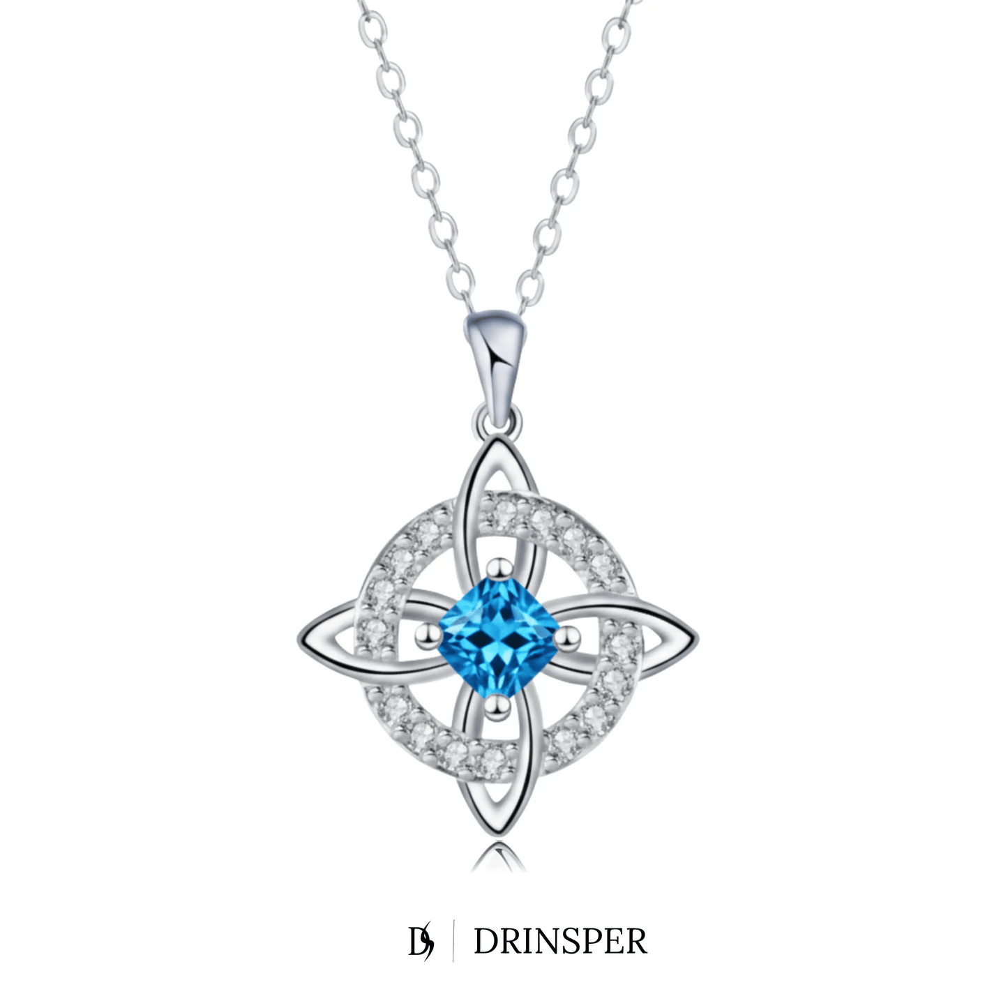 Mystical Birthstone Witches Knot Necklace – Natural Crystal🔮💞Protect Your Loved Ones