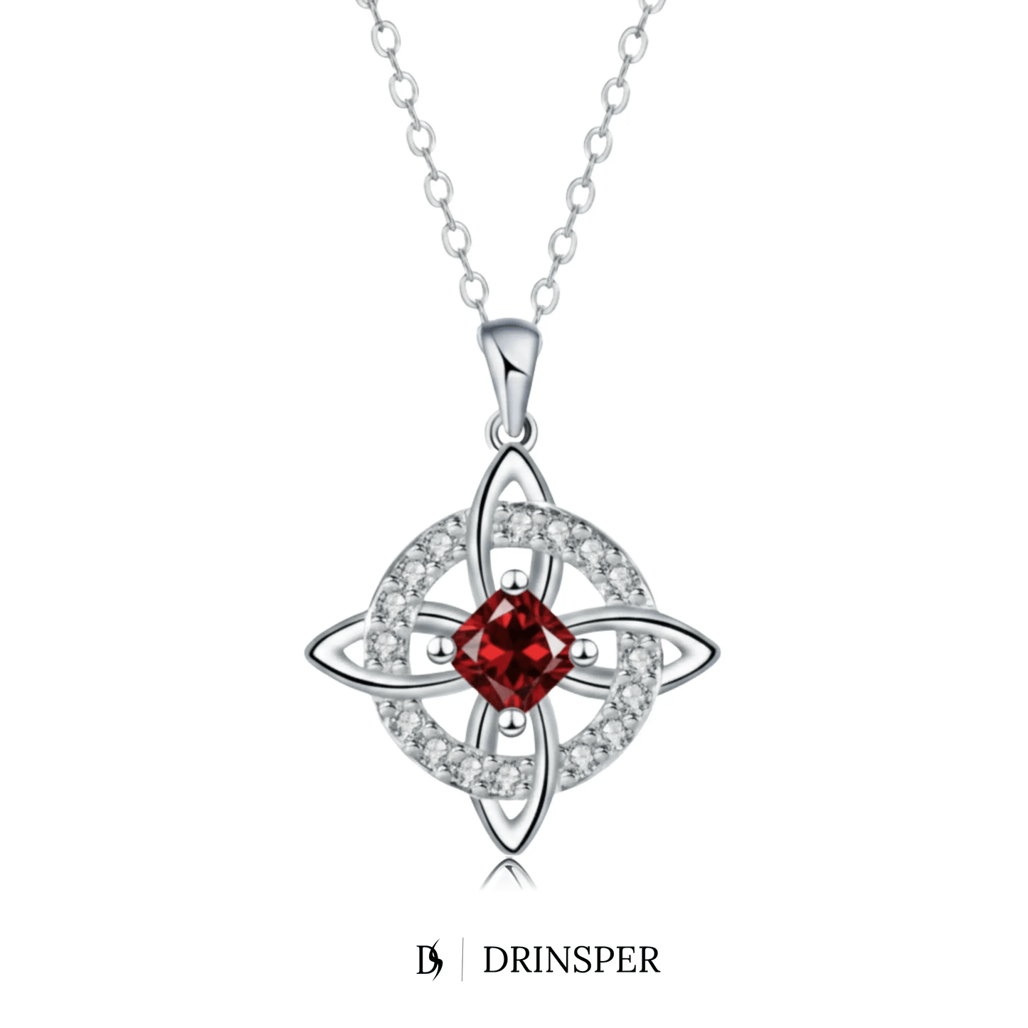Mystical Birthstone Witches Knot Necklace – Natural Crystal🔮💞Protect Your Loved Ones