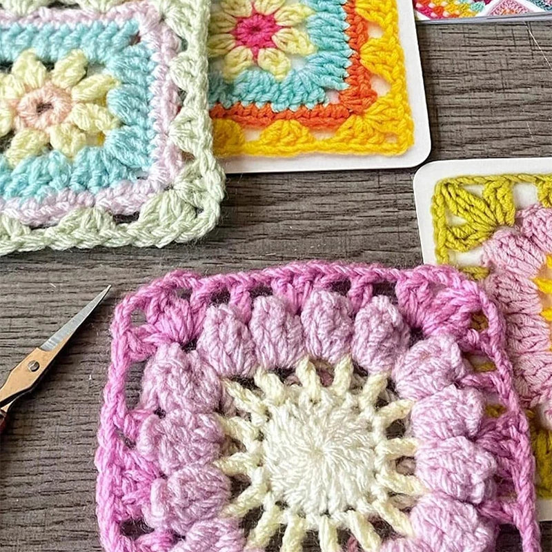 🧶 The Granny Square Card Deck • 50 Creative Crochet Patterns ✨