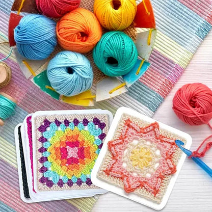 🧶 The Granny Square Card Deck • 50 Creative Crochet Patterns ✨