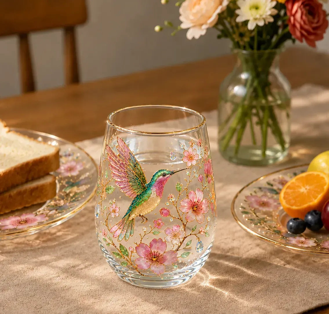 🌸 Limited Edition 2026 Garden Morning Bliss Glass Cup Collection ☕🐦