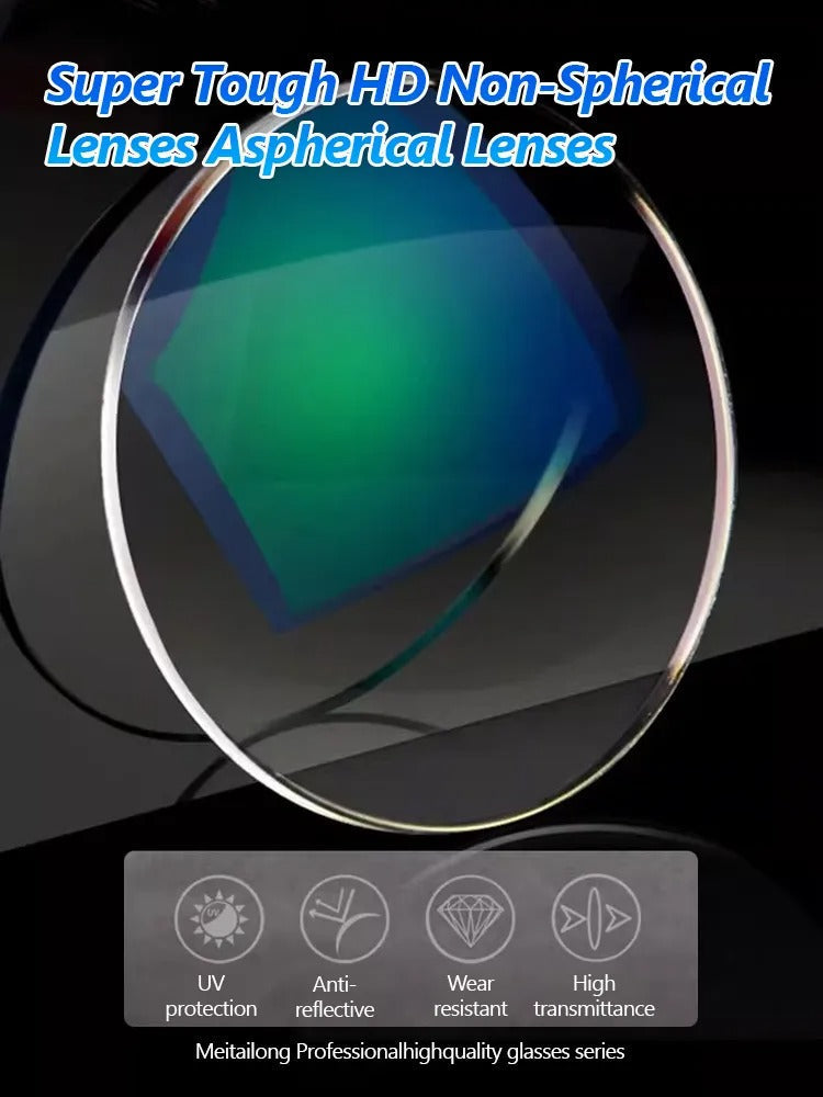 Lowest price of 2026 🔥 High-end titanium alloy frameless reading glasses with beveled edges 👍 Blocks blue light, radiation, and ultraviolet rays, relieving eye fatigue 👓️