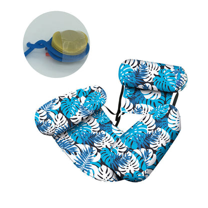 50% OFF NOW! 🌴 Inflatable Floating Chair – Tropical Leaf & Ultra-Light 260g 🌊