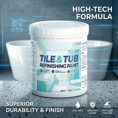 💎 2-Hour Bathroom Renovation! Premium Tub & Tile Refinishing Kit for Instant Showroom-Ready Floors 🏠✨