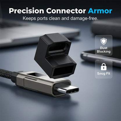 🔌 4-in-1 Charging Cable with Digital Display & Keychain – Fast-Charging, Kink-Resistant & Compact